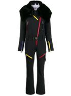 Rossignol Faux-fur Trim Ski Suit - Black