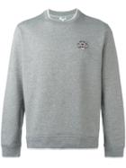 Kenzo Badge Sweatshirt, Men's, Size: Small, Grey, Cotton