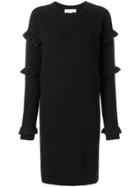 Michael Michael Kors Ruffled Sweater Dress - Black