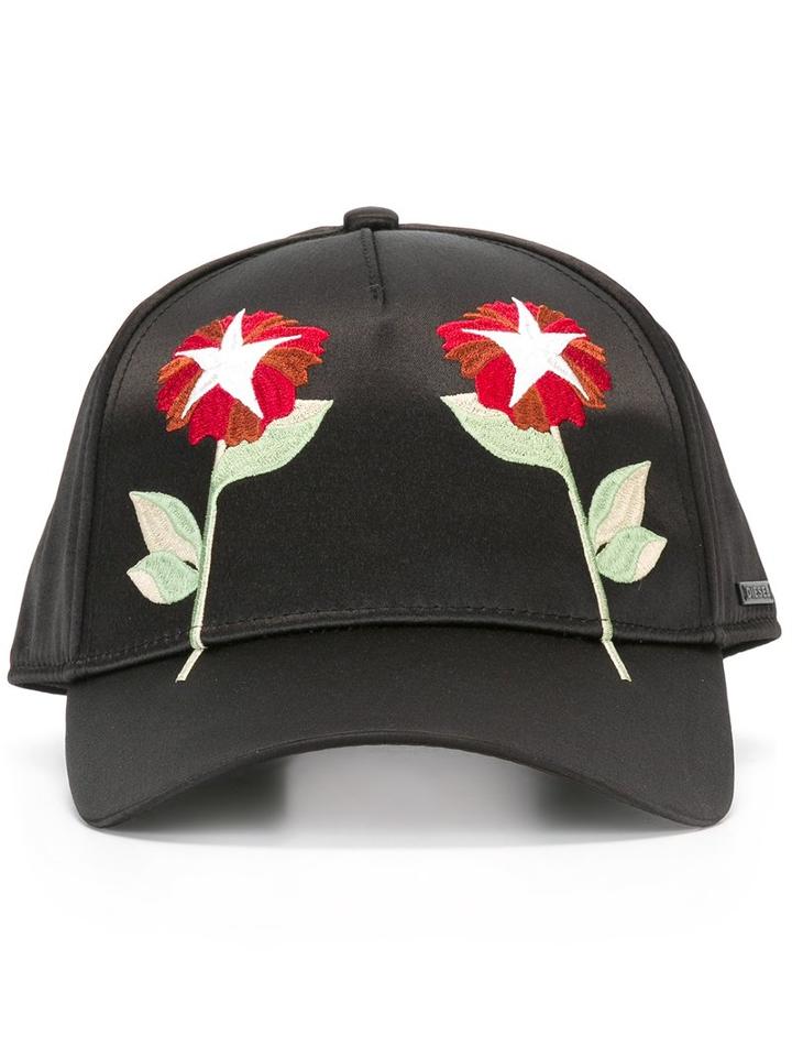 Diesel 'cavve' Cap, Men's, Size: Medium, Black, Polyester/rayon/spandex/elastane/cotton