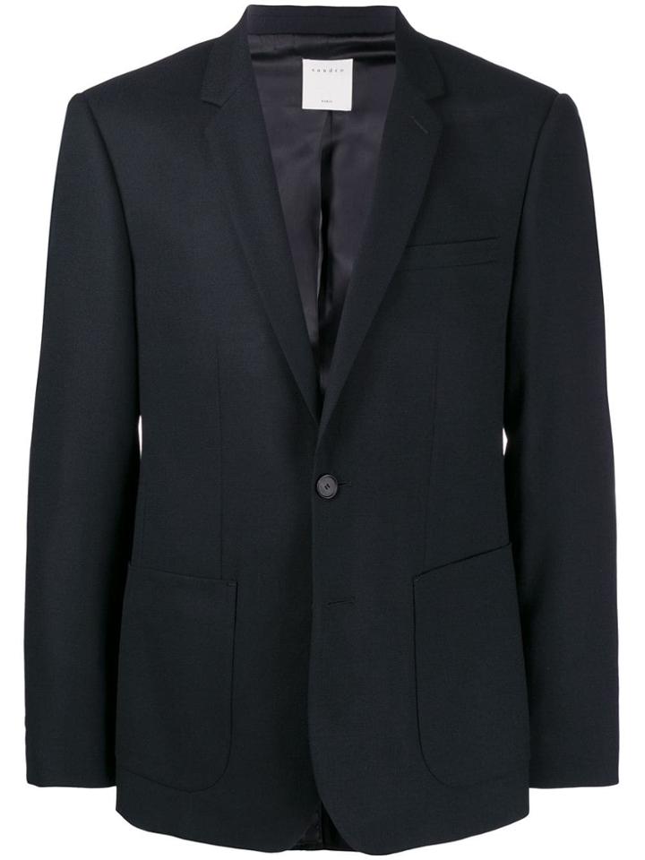 Sandro Paris Slim Fit Suit Jacket - Blue
