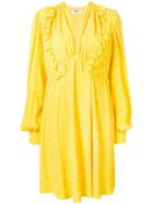Msgm Ruffle Trimming Dress - Yellow
