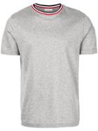 Moncler Contrast-collar T-shirt - Grey