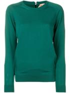 No21 Long-sleeve Fitted Sweater - Green