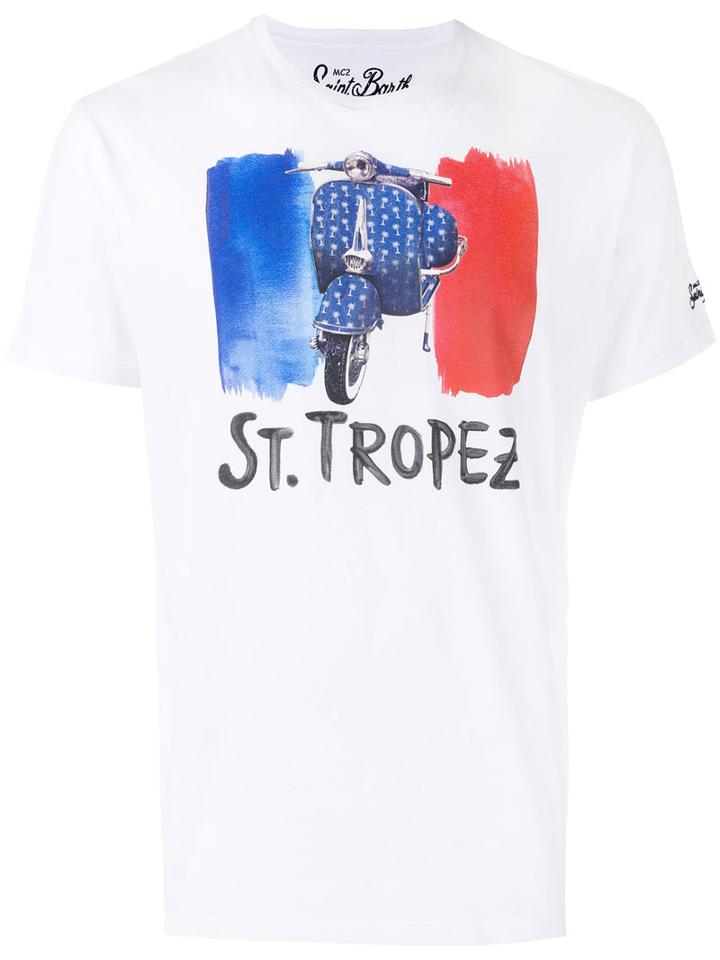 Mc2 Saint Barth - St. Tropez Print T-shirt - Men - Cotton - M, White, Cotton
