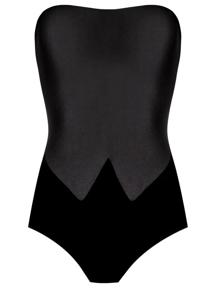Adriana Degreas Strapless Swimsuit, Women's, Size: Medium, Black, Polyamide/spandex/elastane
