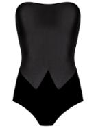 Adriana Degreas Strapless Swimsuit, Women's, Size: Medium, Black, Polyamide/spandex/elastane