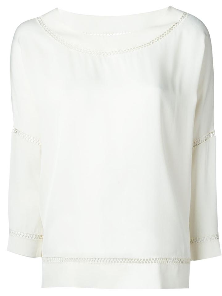 Ermanno Scervino Eyelet Trim Blouse