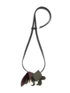 Marni Leather Strass Necklace, Women's, Black