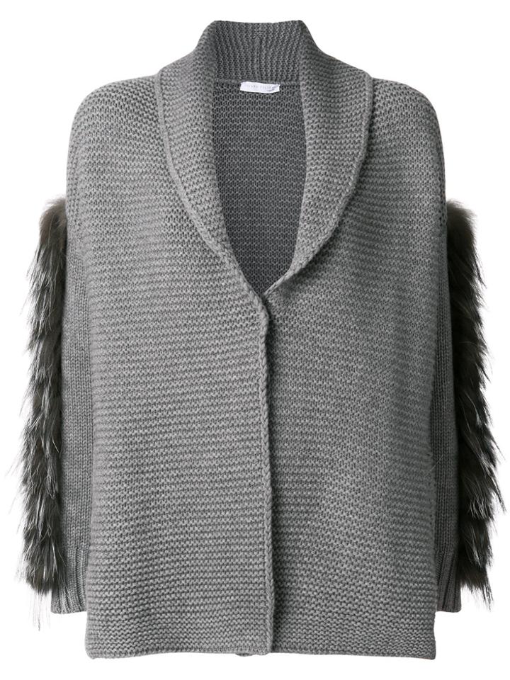 Fabiana Filippi Shawl Collar Cardigan - Grey