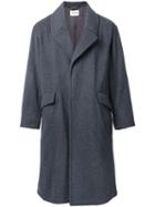 Monkey Time Single Breasted Coat, Men's, Size: Small, Grey, Wool