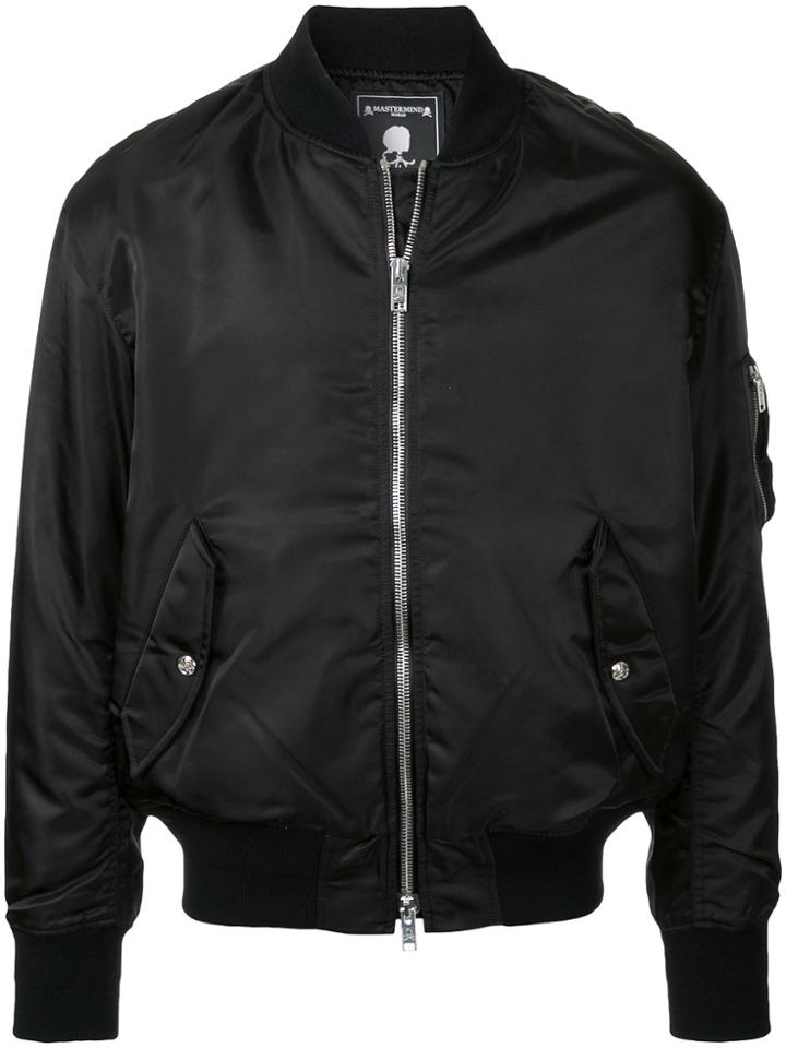 Mastermind World Skull Print Bomber Jacket - Black