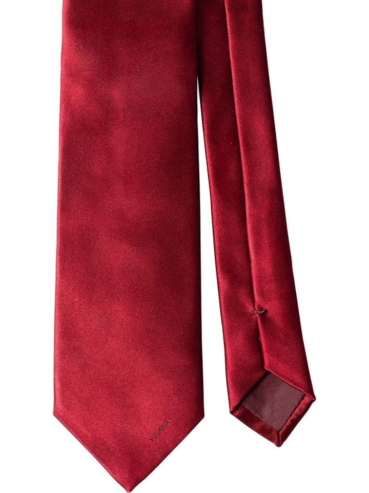 Prada Satin Tie - Red