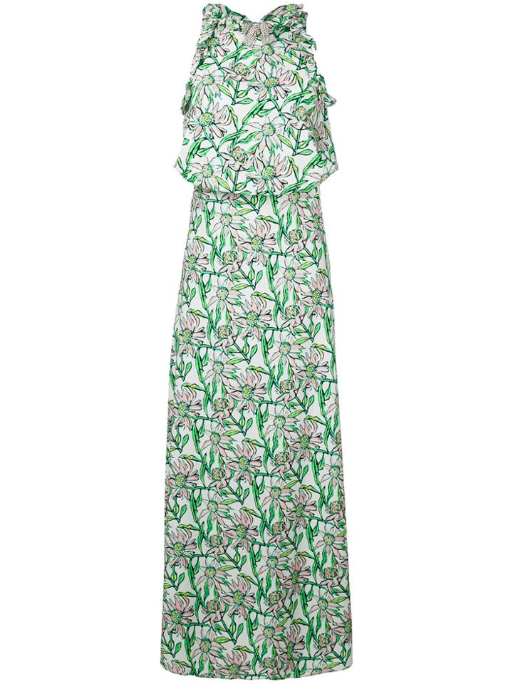 Dodo Bar Or Floral Print Maxi Dress - White