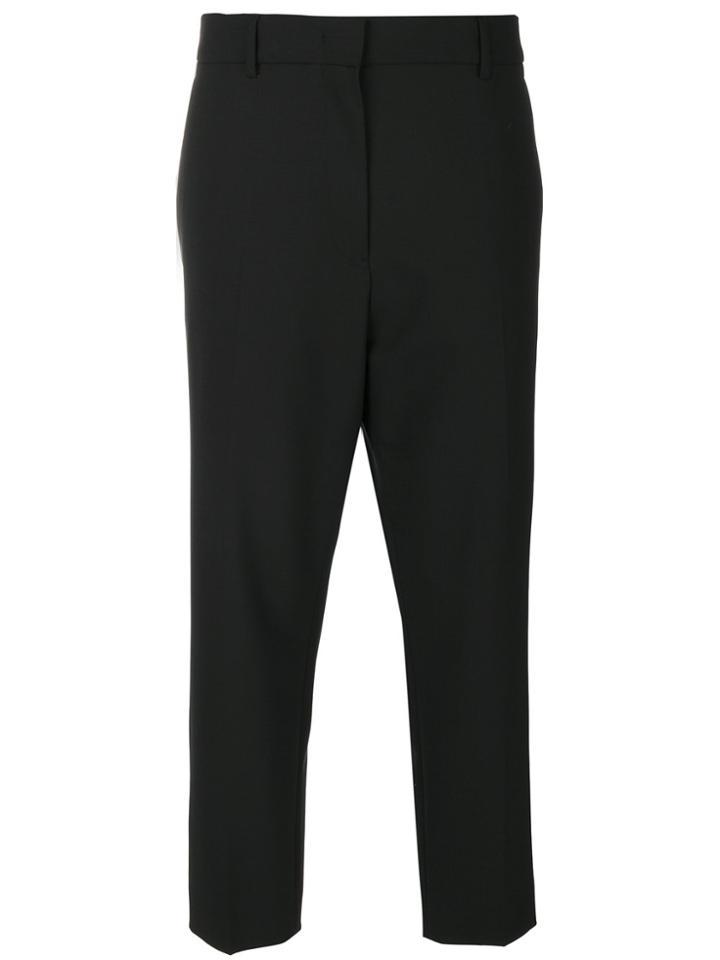 Jil Sander Cropped Cigarette Trousers - Black