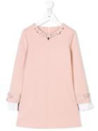 Lapin House Embellished Pleated Dress - Pink