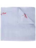 Janavi Dragonfly Embellished Scarf - Blue