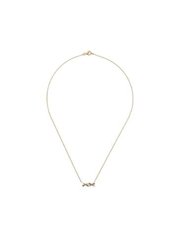 Daou 18kt Yellow Gold Kisses Diamond Necklace
