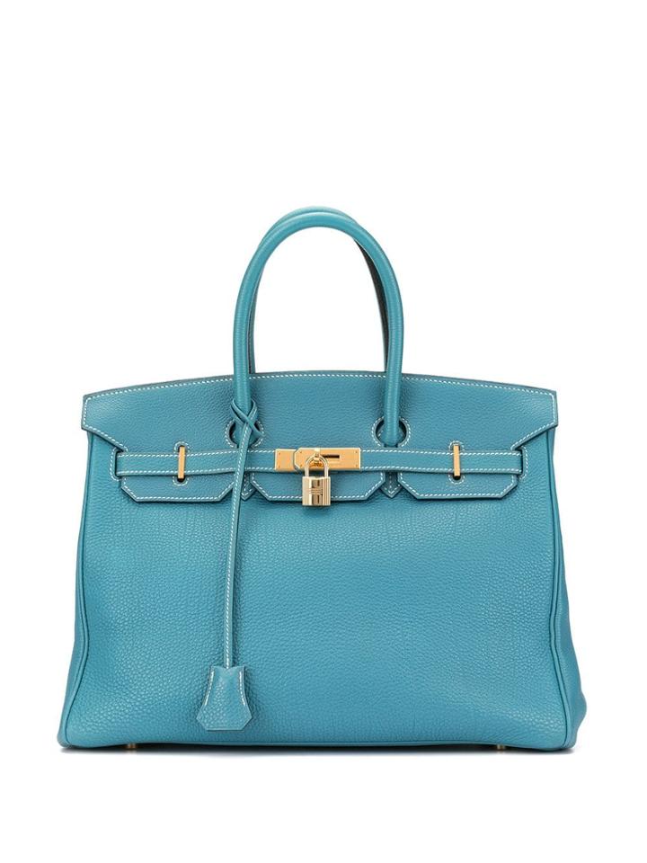 Hermès Pre-owned 2003 Birkin 35 Hand Bag - Blue