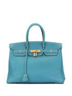 Hermès Pre-owned 2003 Birkin 35 Hand Bag - Blue