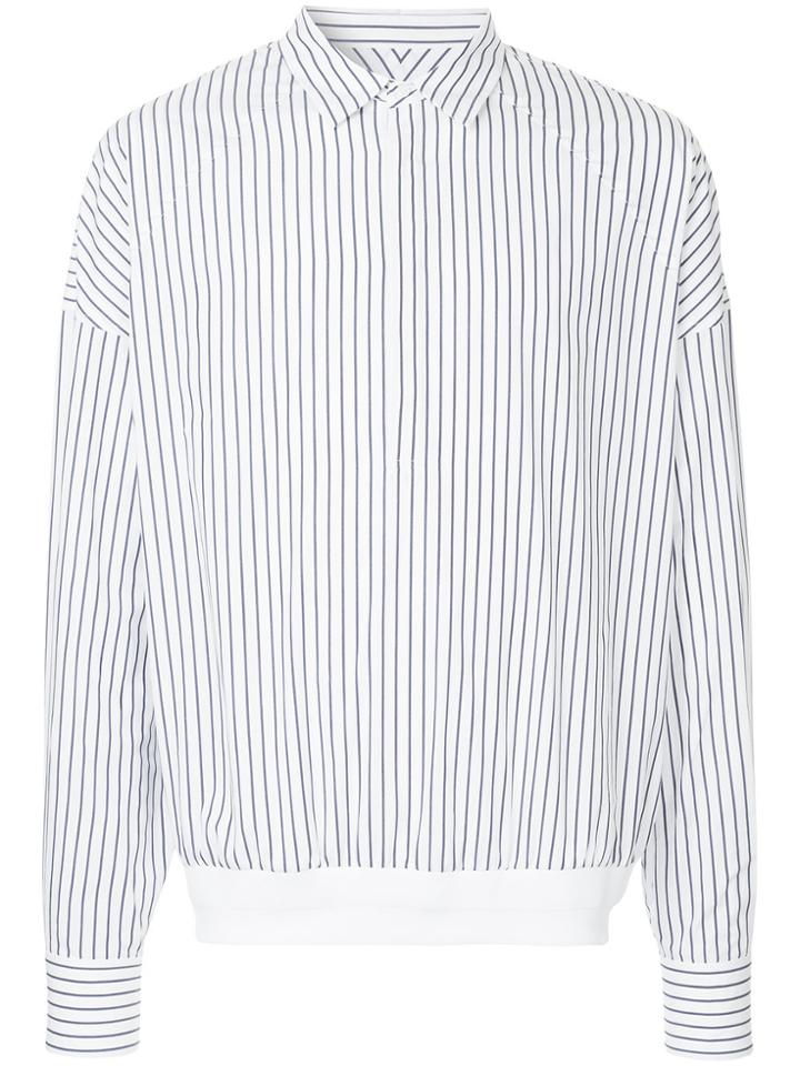 Juun.j Ribbed Hem Shirt - White