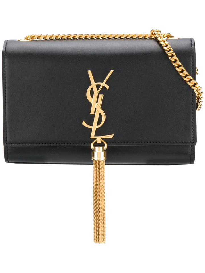 Saint Laurent Kate Chain Tassel Shoulder Bag - Black