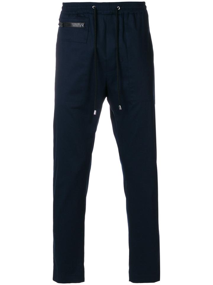 Les Hommes Urban Drawstring Sweat Pants - Blue