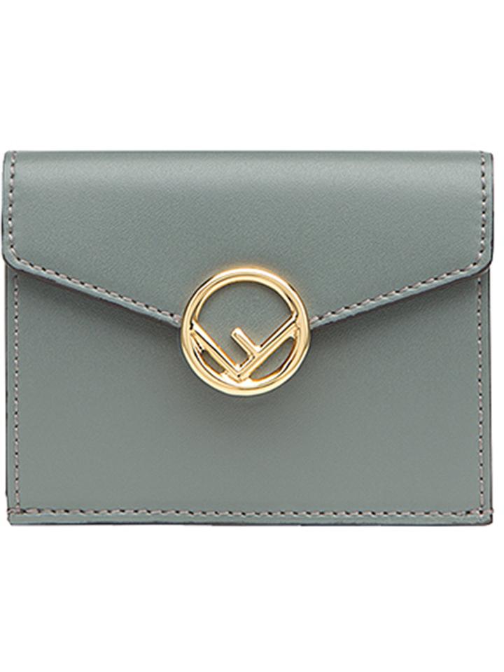 Fendi Micro Trefold Wallet - Green