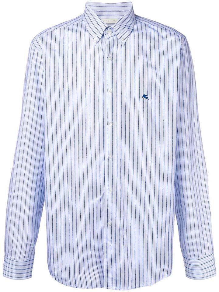Etro Long-sleeve Striped Shirt - Blue