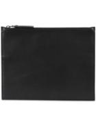Maison Margiela - Slimline Zip Clutch - Men - Calf Leather - One Size, Black, Calf Leather