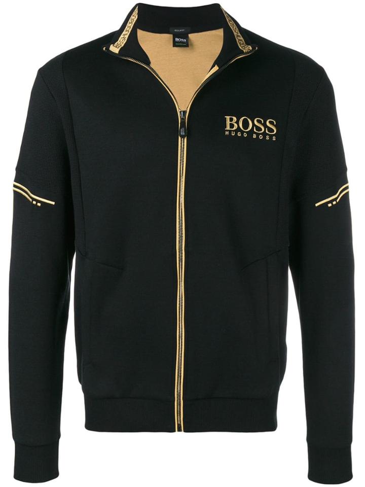 Boss Hugo Boss Zipped Logo Jacket - Black