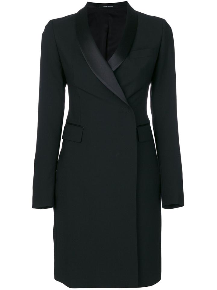 Tagliatore Long Line Fitted Blazer - Black