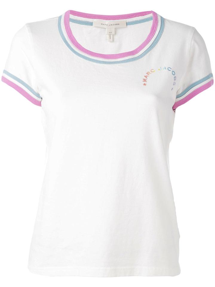 Marc Jacobs - Mj Rainbow T-shirt - Women - Cotton - S, Women's, White, Cotton