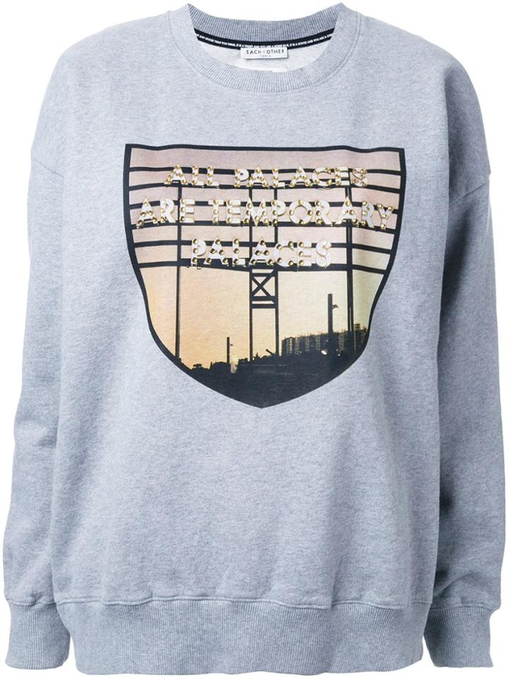 Each X Other 'limited Edition Robert Montgomery' Sweatshirt - Grey