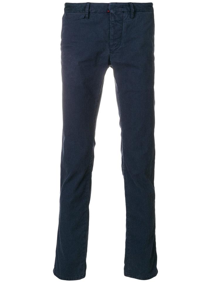 Incotex Straight Leg Trousers - Blue