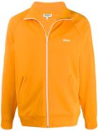 Kenzo Logo Print Track Jacket - Orange