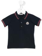 Moncler Kids - Classic Polo Shirt - Kids - Cotton/spandex/elastane - 3-6 Mth, Blue