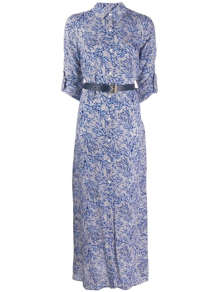 Michael Michael Kors Mosaic Print Shirt Dress - Blue