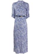 Michael Michael Kors Mosaic Print Shirt Dress - Blue