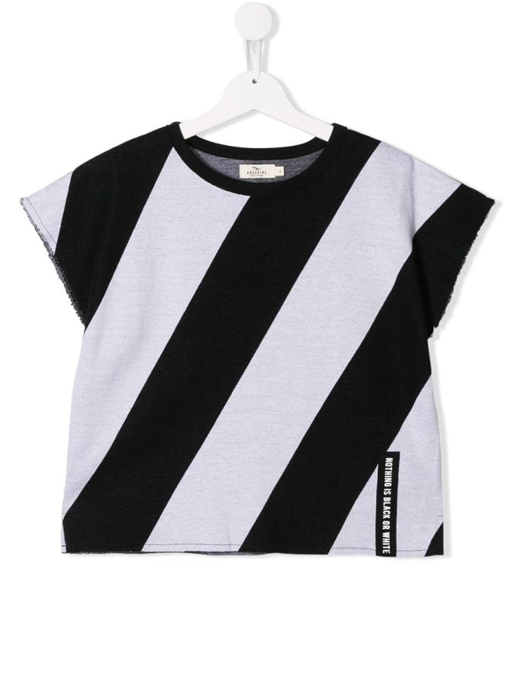 Andorine Striped T-shirt - Black
