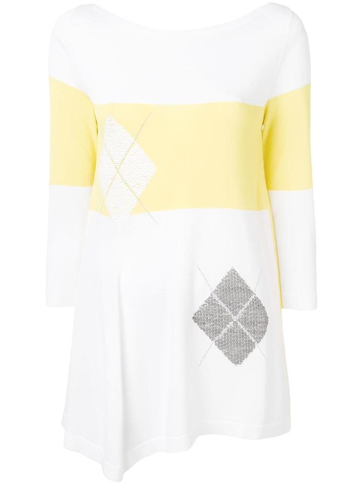 D.exterior Colour Block Sweater - Yellow