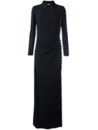 Marco De Vincenzo Buttoned Fitted Dress - Black