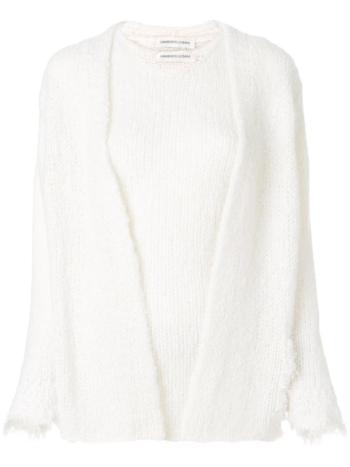 Lamberto Losani Loose Fit Twin Set - Nude & Neutrals