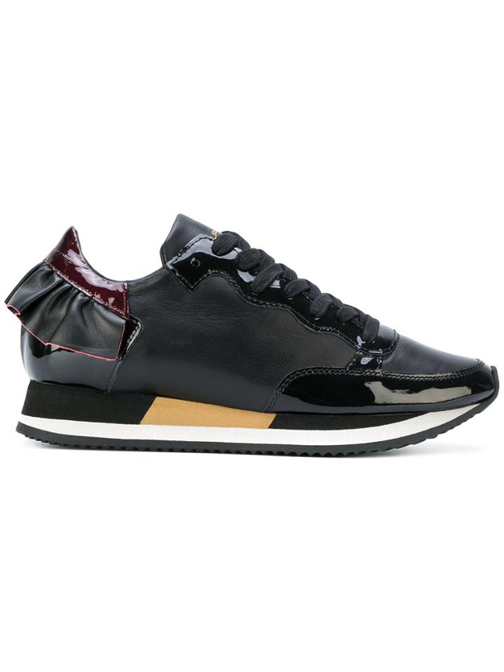 Philippe Model Panelled Lace-up Sneakers - Black