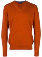 Hackett Elbow Patch Jumper, Men's, Size: Large, Yellow/orange, Silk/cashmere/merino