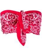 Forte Dei Marmi Couture Strapless Printed Top - Red