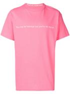 F.a.m.t. Slogan Print T-shirt - Pink