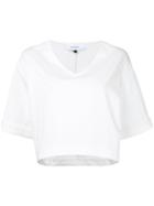 Le Ciel Bleu - Short-sleeve Blouse - Women - Cotton/polyester - 36, White, Cotton/polyester