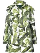 Oscar De La Renta Printed Coat - Green