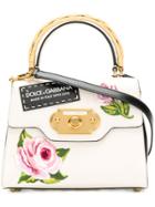 Dolce & Gabbana Welcome Rose Print Tote - Pink & Purple